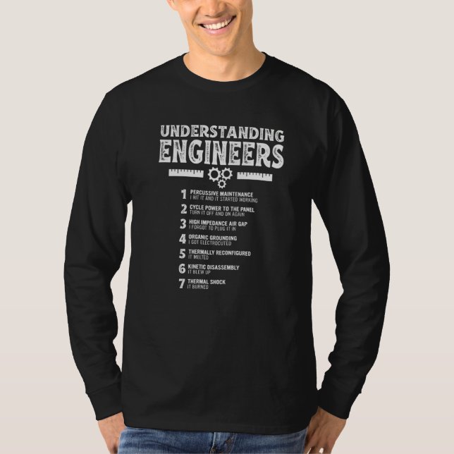 Mechanical Sarcastic Engineering  Understanding En T Shirt (Framsida)