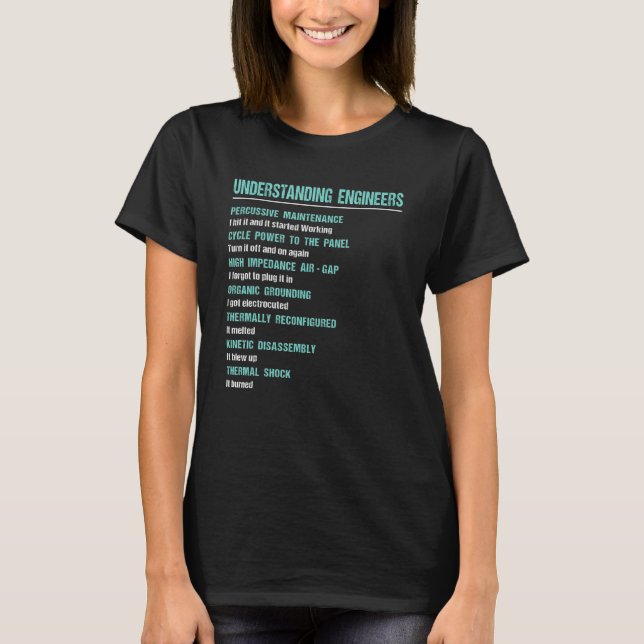 Mechanical Sarcastic Engineering  Understanding En T Shirt (Framsida)
