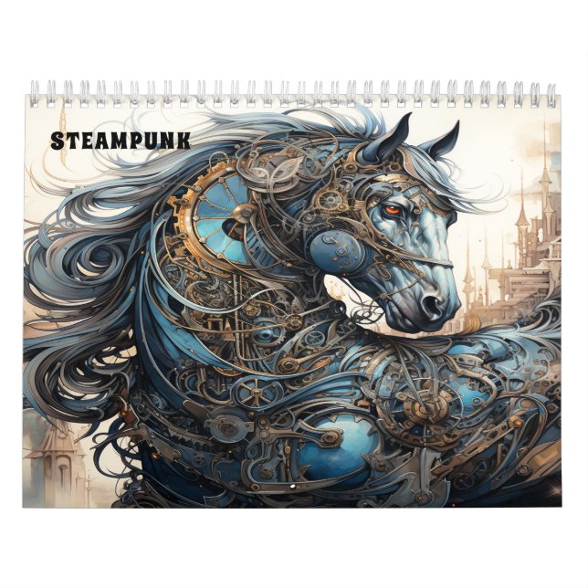 Mechanical Steampunk Stil Kalender (Omslag)