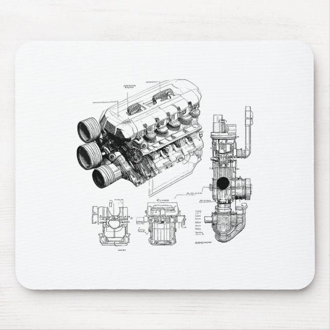 Mechanics Car Enthusiast Men Engine Eces  Musmatta (Framsidan)