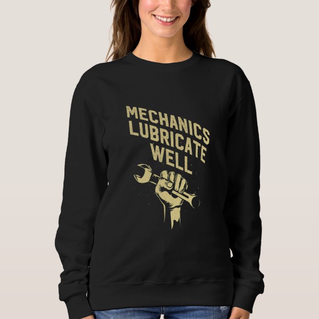 Mechanics Lubricate Well Car  Adult Humor 1 T Shirt (Framsida)