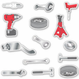 Mechanics Verktyg Klistermärken