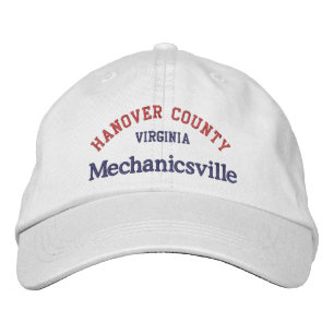 Mechanicsville Hanover County Embroiderade Basebal Broderad Keps