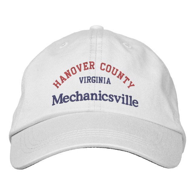 Mechanicsville Hanover County Embroiderade Basebal Broderad Keps (Framsida)