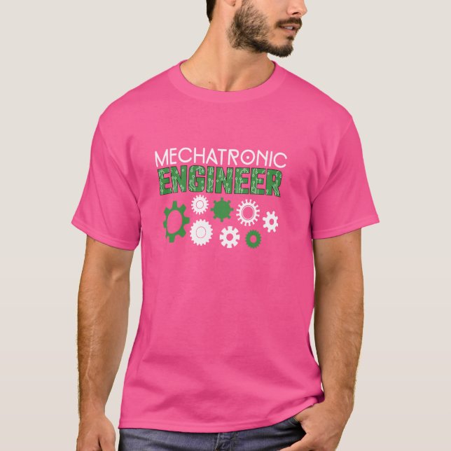 Mechatronics Ingenjör, Ingenjör-motor, mekanisk mo T Shirt (Framsida)