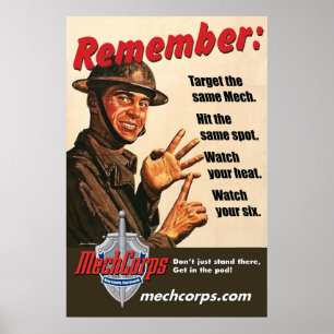 MechCorps "minns" affisch 02