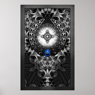 MechTron One Abstrakt Art Poster