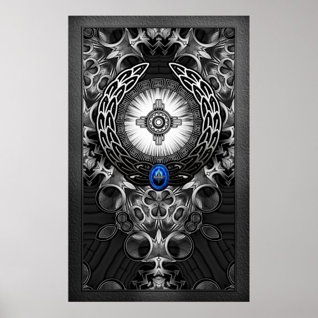 MechTron One Abstrakt Art Poster (Framsidan)