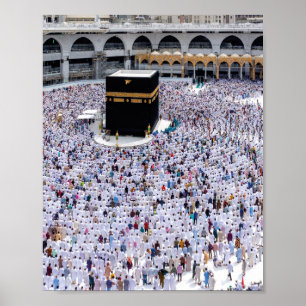 Mecka i Saudiarabien, vacker moské Poster