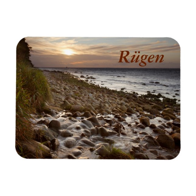 Mecklenburg Kusten sunset Magnet (Horisontell)