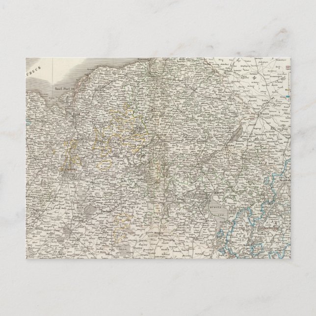 Mecklenburg-Schwerin, Mecklenburg-Strelitz Vykort (Framsida)