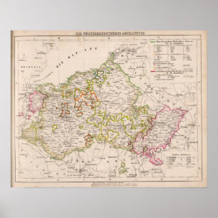 Mecklenburg, Tyskland Poster