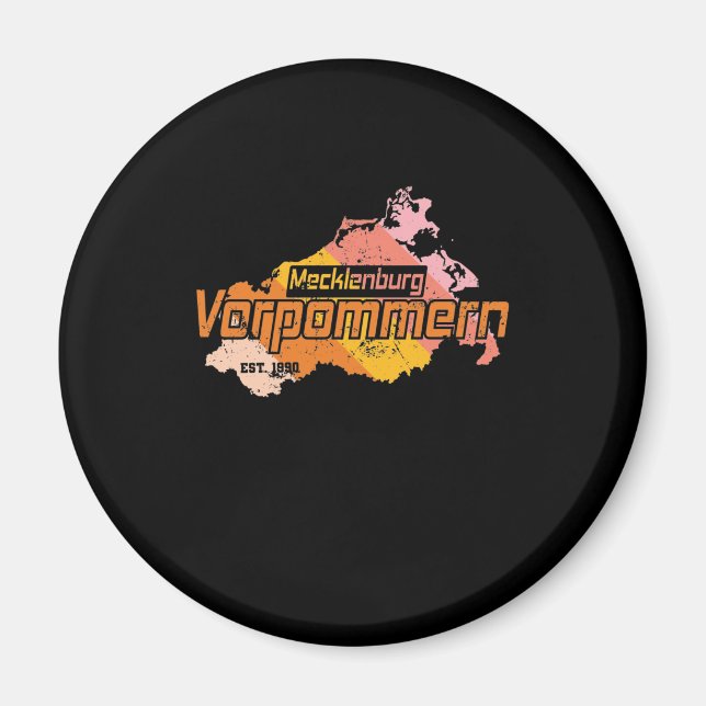 Mecklenburg Vorpommern Bundesland Deutschland Magnet (Framsidan)