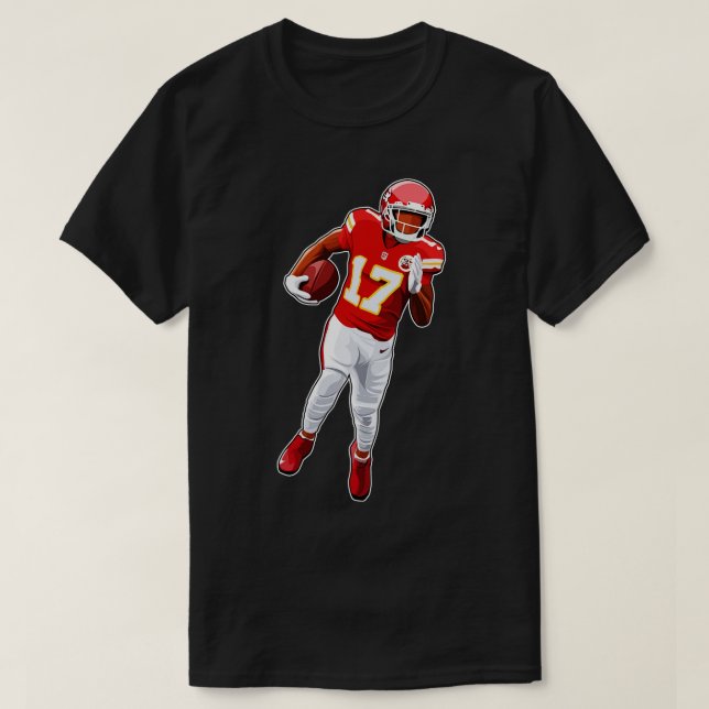 Mecole Hardman 17 är Boll TShirt T Shirt (Design framsida)