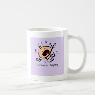 Meconium händer kaffemugg
