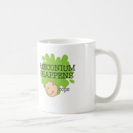 Meconium händer kaffemuggen kaffemugg