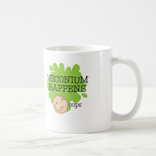 Meconium händer kaffemuggen kaffemugg