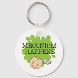 Meconium Happens Funny Nurse Nyckelring