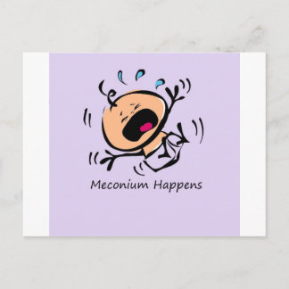 Meconium Happens Vykort
