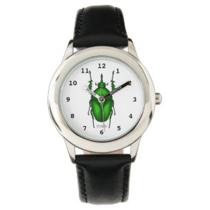 Mecynorhina torquata kryp tecknad illustration armbandsur