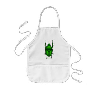 Mecynorhina torquata kryp tecknad illustration barnförkläde