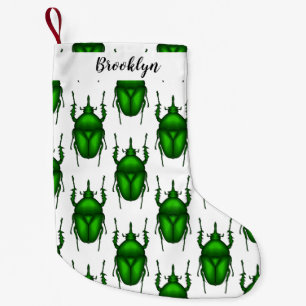 Mecynorhina torquata kryp tecknad illustration liten julstrumpa