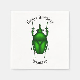 Mecynorhina torquata kryp tecknad illustration pappersservett