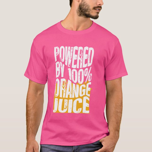 Med 100 Orangar Juice, Lung Orange Juice Dr. T Shirt (Framsida)