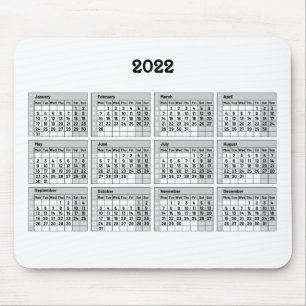 med 2022 års kalender- och veckonumrering - Musmat Musmatta