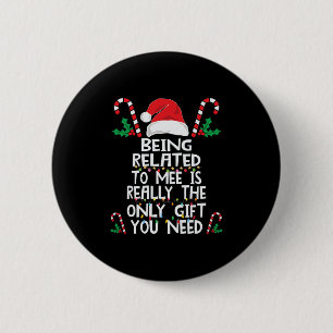 med anknytning till mig christmas pajama-familjen knapp