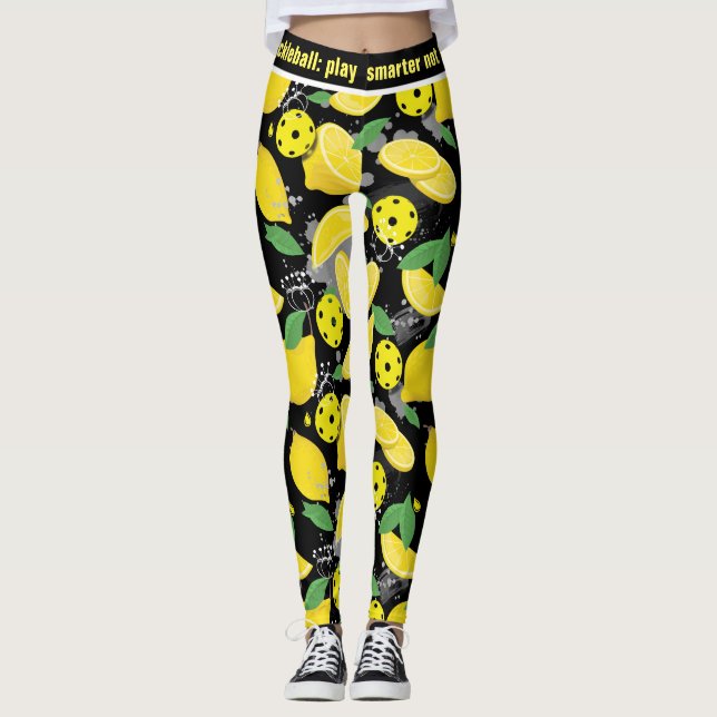 🍋 med anpassningsbar 🍋 citronburk leggings (Framsida)