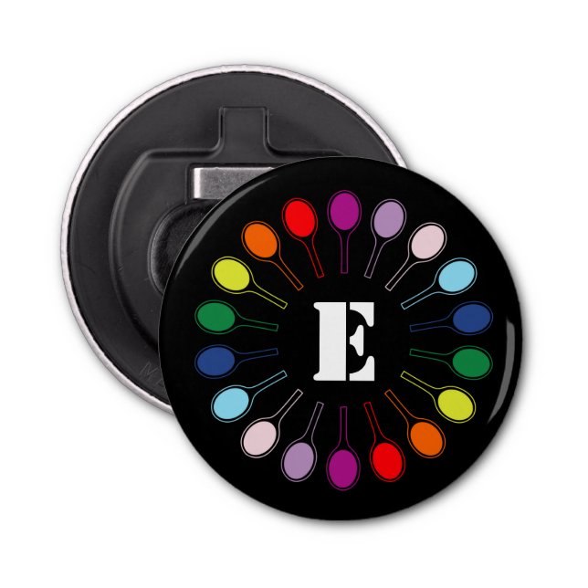 Med anpassningsbar monogram tennisracketar flasköppnare (Framsidan)