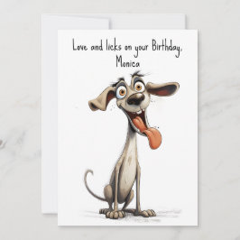 Med anpassningsbar text 🐶 galna 🤪 julkort