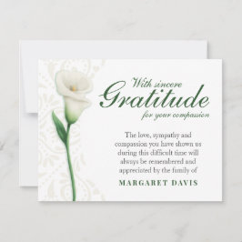 Med ärlig Gratitude-Tack Tack Kort