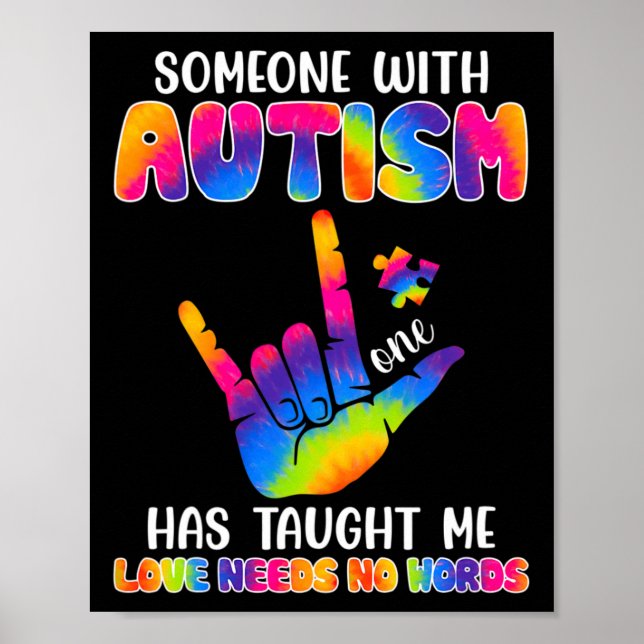 Med Autism har jag lärt mig att känna Autism Mon Poster (Framsidan)