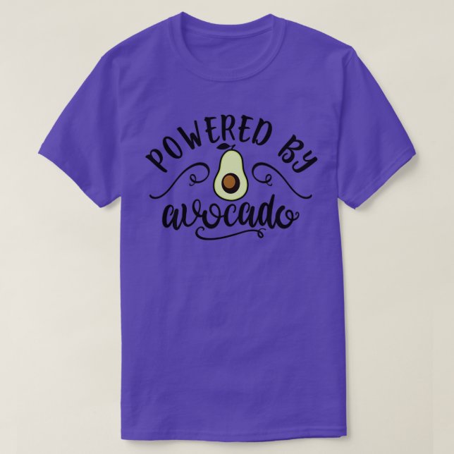 med Avocado-funktion för Vegans T Shirt (Design framsida)