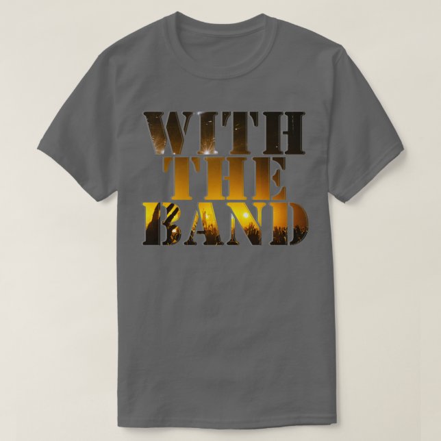 Med bandet t shirt (Design framsida)