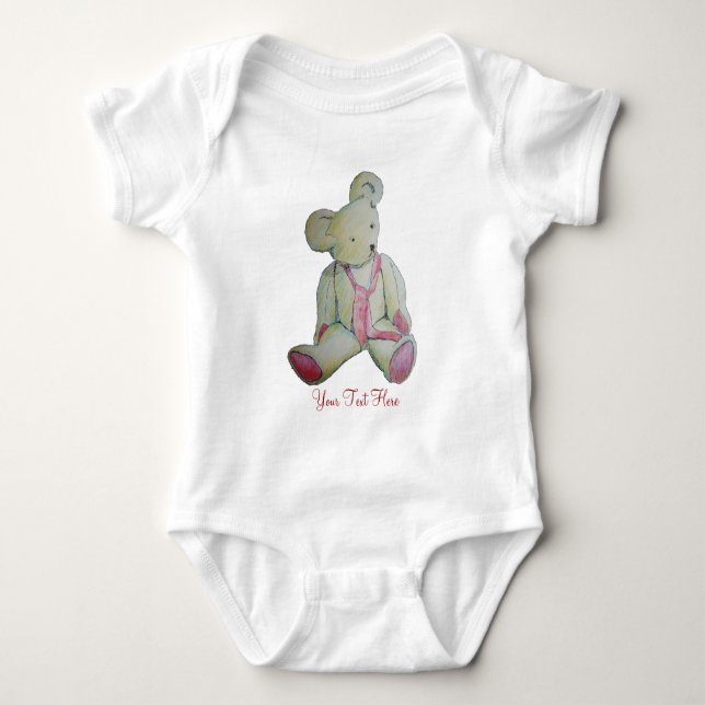 med bild i söt gammal nalle t-shirt (Framsida)