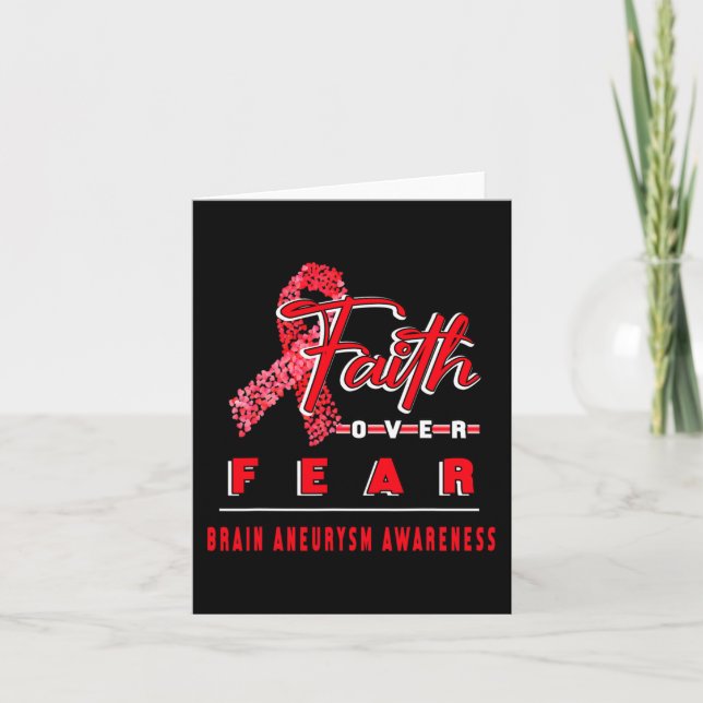 MED BRAIN ANEURYSM AWARENESS FAITH ÖVERALLTID F KORT (Framsida)