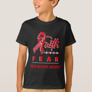 MED BRAIN ANEURYSM AWARENESS FAITH ÖVERALLTID F T SHIRT