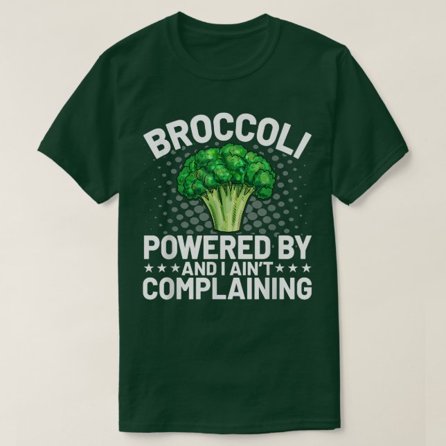 Med broccoli Funny Broccoli Älskare Vegan Ve T Shirt (Design framsida)