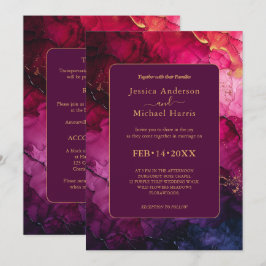 Med bröllop DETAILS Celestial Elegance Inbjudningar