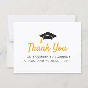 Med Caffeine Studenten tackkort Vykort