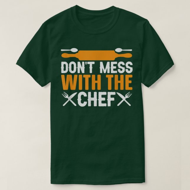  med Chef Funny Sous Chef Cooking T Shirt (Design framsida)