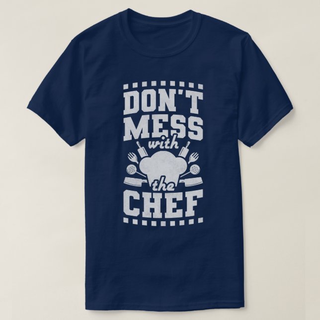  med Chef, kokning T Shirt (Design framsida)