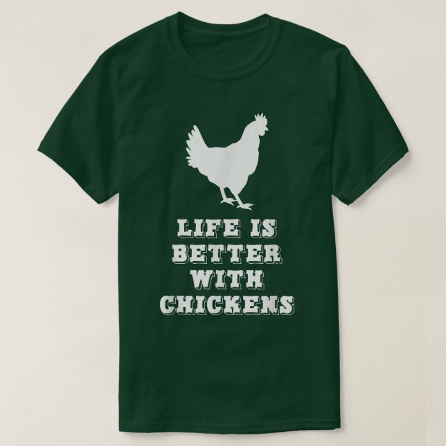 Med Chickens Farmer Älskare Gift Chr T Shirt (Design framsida)