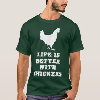Med Chickens Farmer Älskare Gift Chr T Shirt