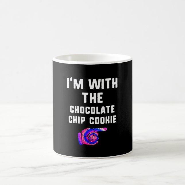 Med Chocolate Chip Cookie Tie Dye Halloween Gift Kaffemugg (Center)