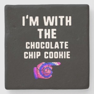 Med Chocolate Chip Cookie Tie Dye Halloween Gift Stenunderlägg