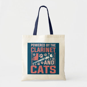 Med Clarinet och Cats Funny Clarinet Tygkasse